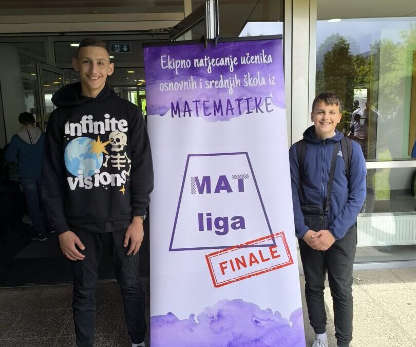 VELIKI USPJEH NAŠIH NAJVEĆIH MATEMATIČARA: ANTE PERIĆ I LOVRE ŠERIĆ OSVOJILI 6. MJESTO U FINALU MAT LIGE