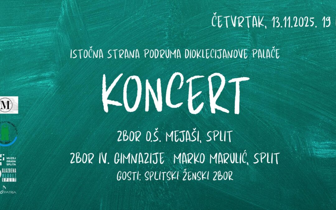 PJESMA NAŠIH ZBORAŠA U SRCU DIOKLECIJANOVE PALAČE! KONCERT SPLITSKIH ZBOROVA U DIOKLECIJANOVIM PODRUMIMA