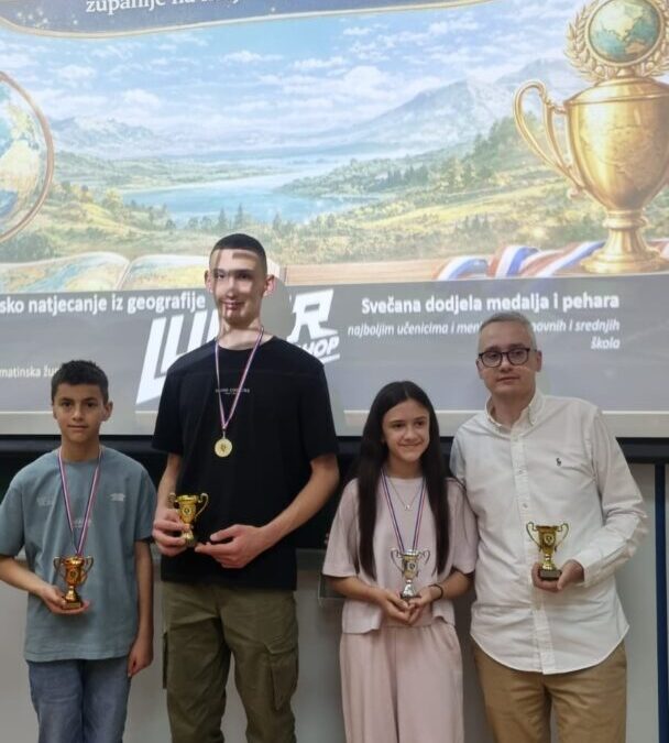 NAGRADE ZA NAJUSPJEŠNIJE MLADE GEOGRAFE I MENTORE U SPLITSKO – DALMATINSKOJ ŽUPANIJI